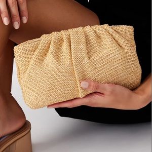 Steve Madden Lucia Bag Natural - like new Looks like raffia straw but soft